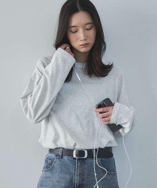 feepur（フェピュール） tシャツ スラブ調オーバーシアートップス