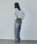 tシャツ スラブ調オーバーシアートップス レディースの詳細画像3