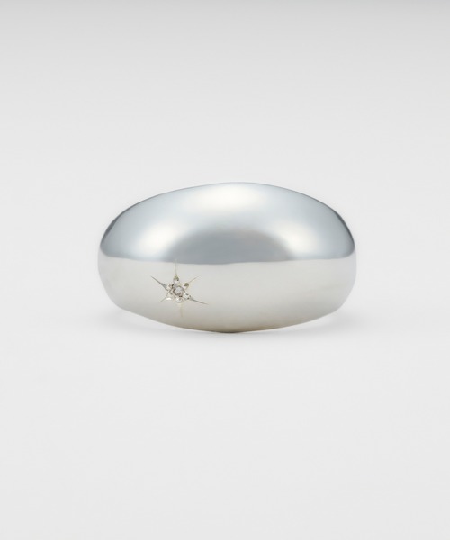 agete（アガット） 指輪 リング シルバーダイヤモンドピンキーリング