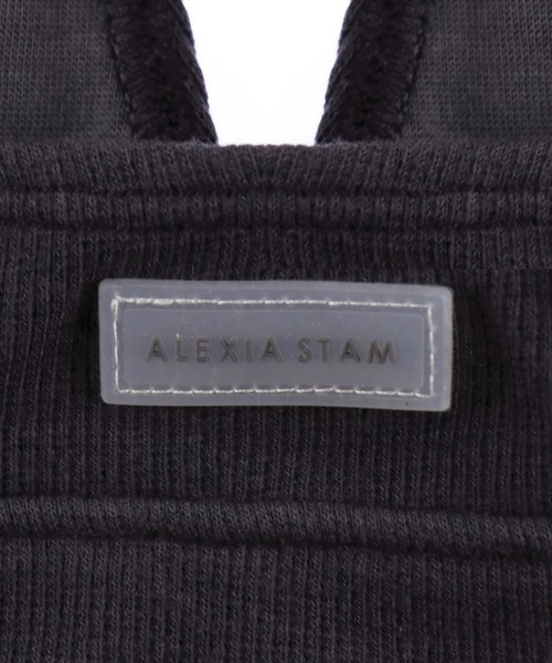 ALEXIA STAM - ALEXIA STAM 　ウェルネス　 UVカット　パッドinリブトップス ALEXIA STAM Wellness Rib Bra Top / UVカットパッドinブラ
