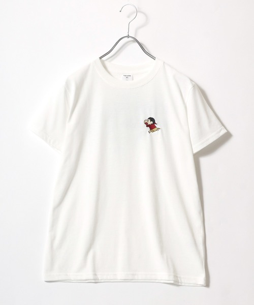 tシャツ 半袖 クレヨンしんちゃん キャラクタープリント＆ワンポイント