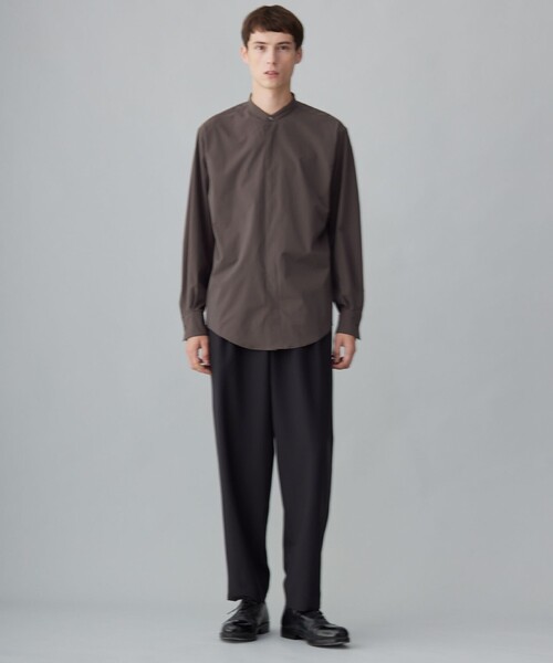 UNFILO（アンフィーロ） シャツ コンフォート バンドカラーシャツ