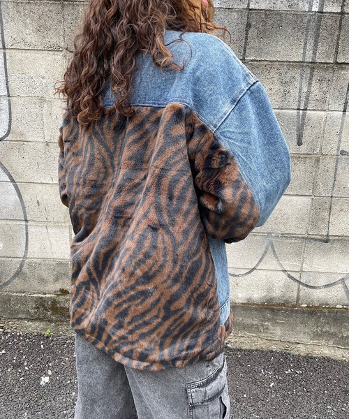Roger&Raw デニムジャケット gジャン ファー×デニムジャケット