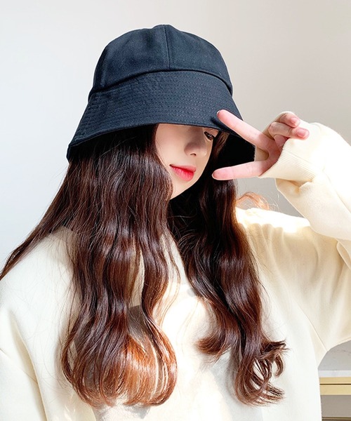 帽子 ハット 「4色展開」ツイルカラー バケットハット レディース