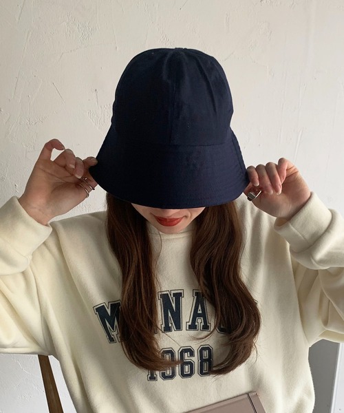 帽子 ハット 「4色展開」ツイルカラー バケットハット レディース
