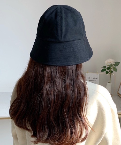 極美品 COOTIE ポリエステル ツイル バケットハット ブラック M 帽子