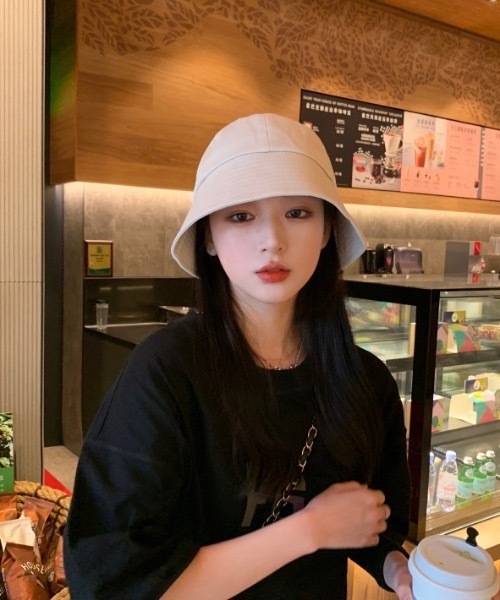 帽子 ハット 「4色展開」ツイルカラー バケットハット レディース