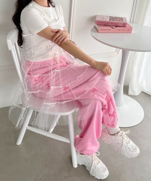 SOLLON.（ソルロン） スウェットパンツ ジャージ サイドリボンライト