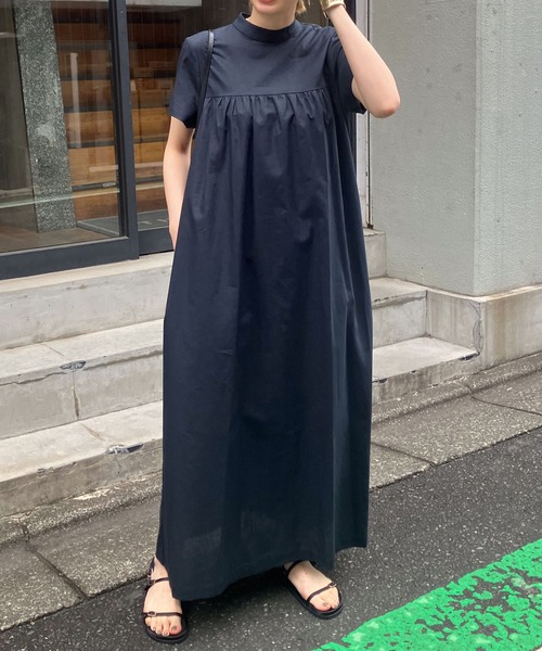 美品】ウジョーダンスキン スタンドカラーアノラックワンピース