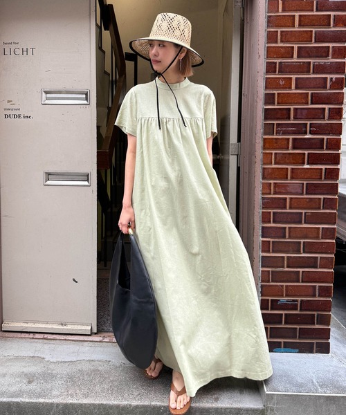 美品】ウジョーダンスキン スタンドカラーアノラックワンピース