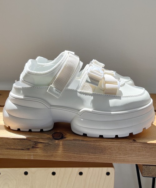 靴 nana Nana スニーカー ベルト厚底シューズ レディース : ZOZOTOWN Yahoo!店