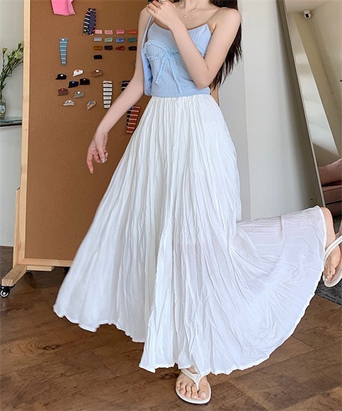 FREE STYLISTS スカート 皺加工フレアマキシ丈スカート : ZOZOTOWN