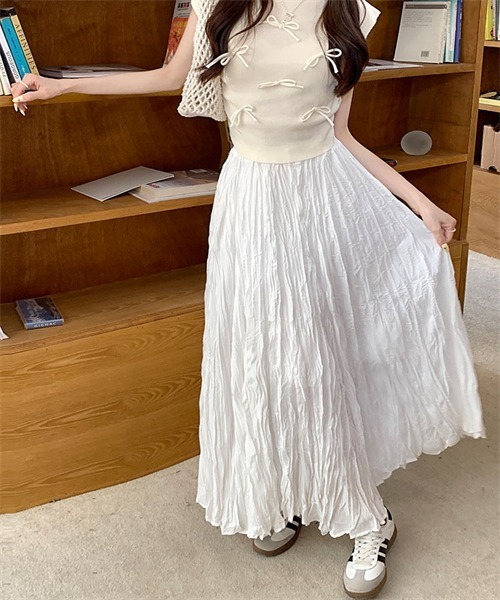 FREE STYLISTS スカート 皺加工フレアマキシ丈スカート : ZOZOTOWN