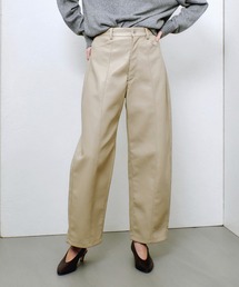 allureville（アルアバイル） パンツ フェイクレザーフロントシーム
