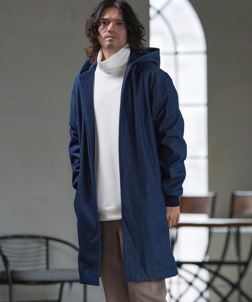 CAMBIO（カンビオ） コート ジャケット mj10147- Fleece Bonding Denim