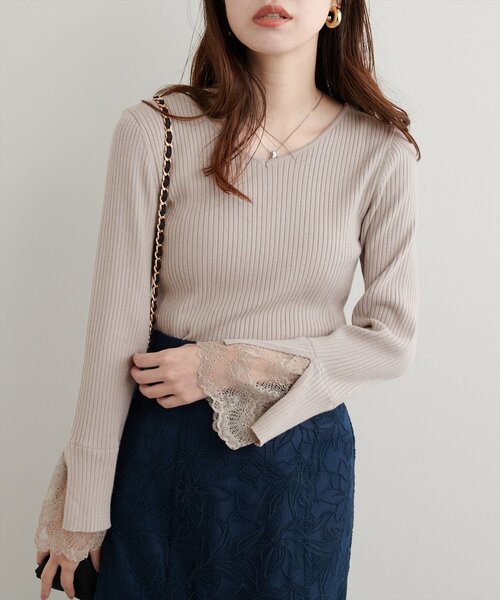 ニット セーター 前後2way変形リブニット レディース ジルバイジルスチュアート JILL by JILLSTUART 前後2WAY変形