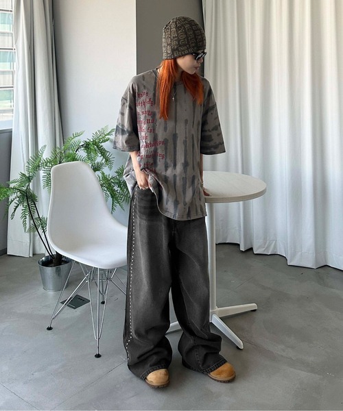 【激レア】Ashish（アシシュ）スパンコール ワイド デニム 激レア】Ashish（アシシュ）スパンコール ワイド デニムア