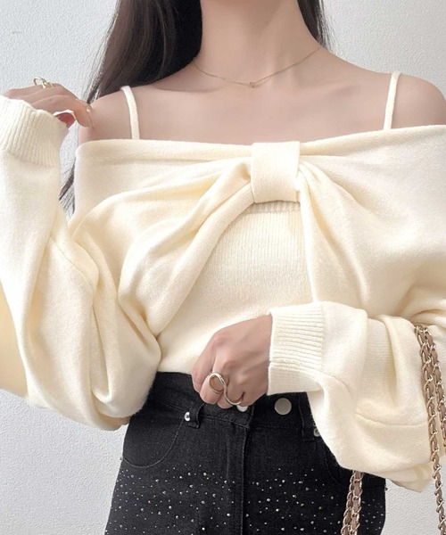 mily bilet ニット セーター 「mily bilet」キャミ＆ニットの