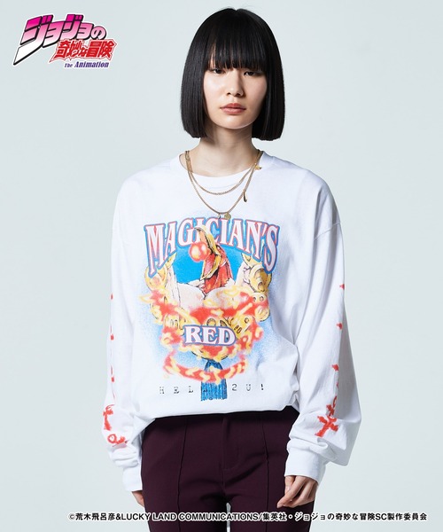 glamb（グラム） tシャツ Magician's Red Long Sleeves T-shirt