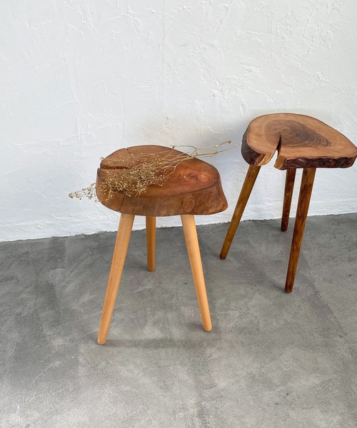 スツール　ハンドメイド ハンドメイド 木製スツール UN/UN 完成品 | iichi 日々の暮らし