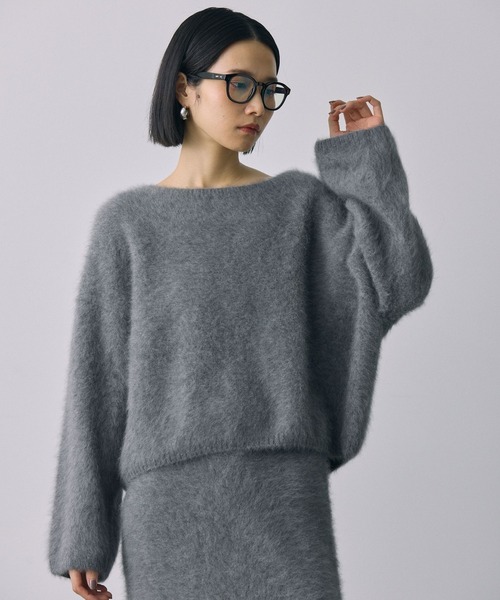 美品 カシミヤ混 バビロン BABYLONE 2WAY ニット フォックス BABYLONE｜FOXカシミヤ2WAYプルオーバー | Rakuten Fashion(楽天