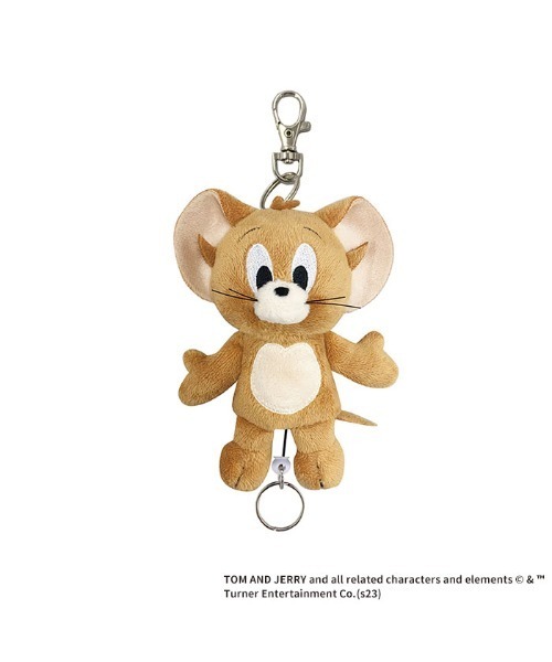 キーホルダー トムとジェリーぬいぐるみリールキーカバー