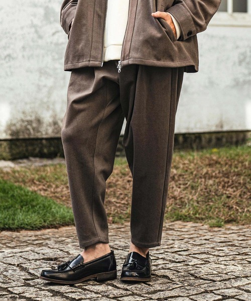 CAMBIO（カンビオ） パンツ mp12897- Brushed Span 2 Tuck Tapered