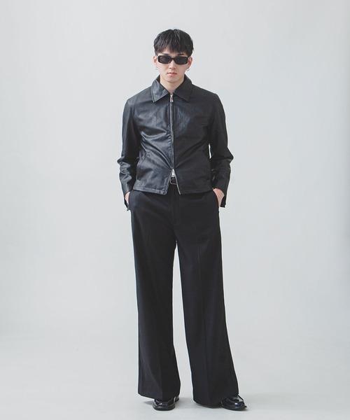 ZIP FIVE -White Line- ブルゾン アウター 「White Line」 ミニマル