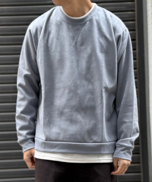 ikka（イッカ） トレーナー スウェット GOKU楽 フェイクスエード