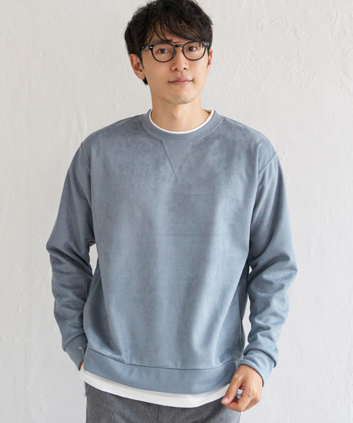 ikka（イッカ） トレーナー スウェット GOKU楽 フェイクスエード