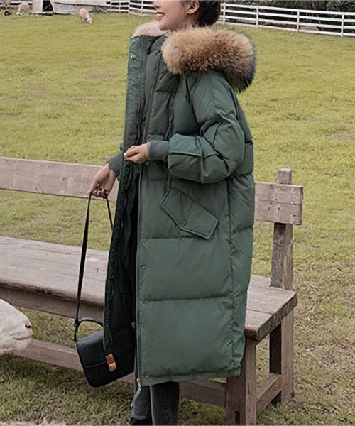 BLANC FICELLE ダウンコート ダウンジャケット 中綿 ファー ロング