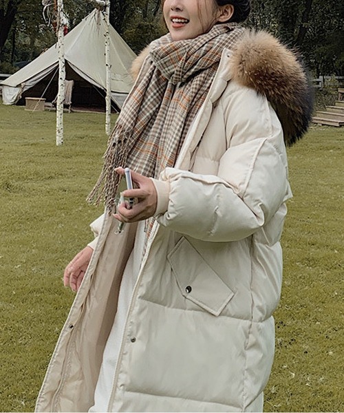 BLANC FICELLE ダウンコート ダウンジャケット 中綿 ファー ロング