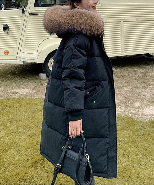 BLANC FICELLE ダウンコート ダウンジャケット 中綿 ファー ロング