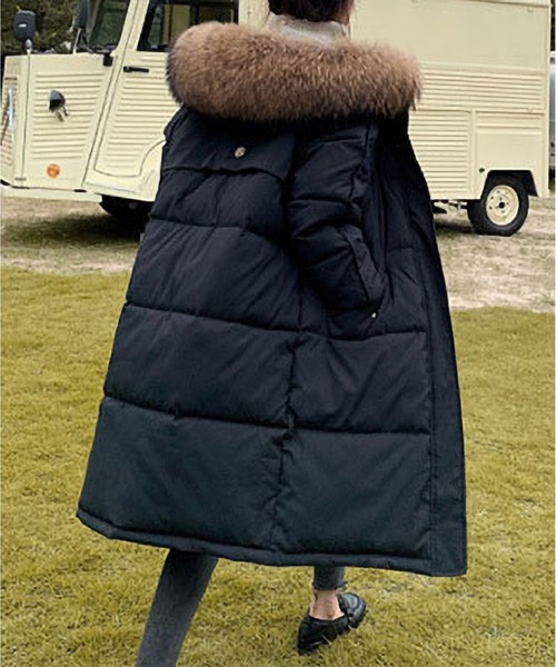 BLANC FICELLE ダウンコート ダウンジャケット 中綿 ファー ロング