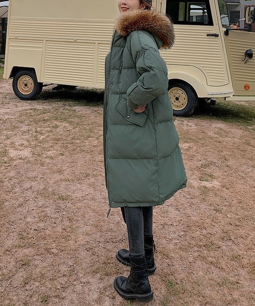 BLANC FICELLE ダウンコート ダウンジャケット 中綿 ファー ロング