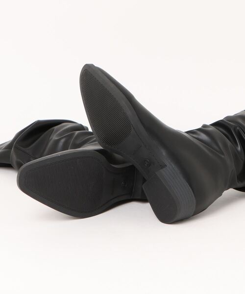 Revo. ブーツ くしゅくしゅ ルーズ ロングブーツ レディース