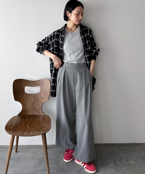 DOUX ARCHIVES（ドゥアルシーヴ） ブラウス シャツ チェックドルマン