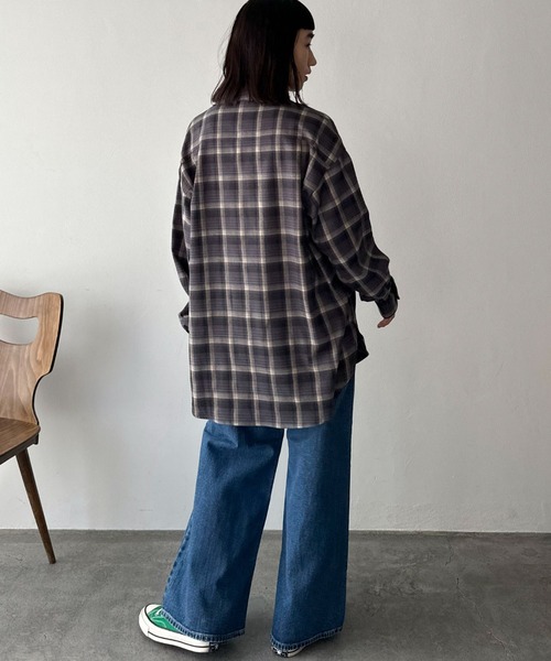 DOUX ARCHIVES（ドゥアルシーヴ） ブラウス シャツ チェックドルマン