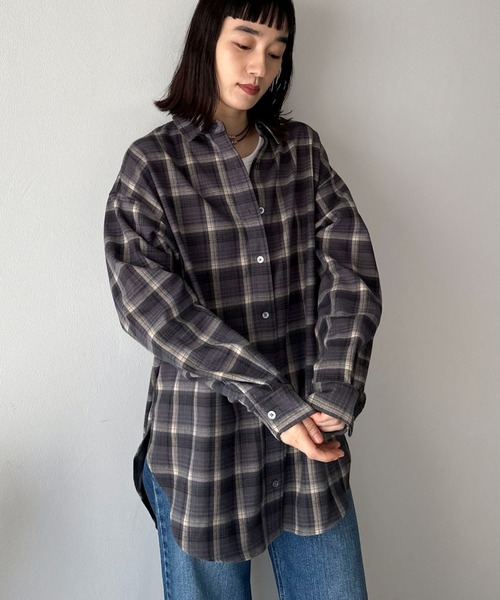 DOUX ARCHIVES（ドゥアルシーヴ） ブラウス シャツ チェックドルマン