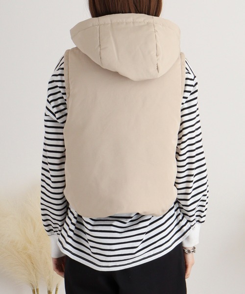 EGLANTINE（エグランティーヌ） ダウンベスト ベスト クロップド丈