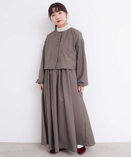 l'atelier du savon（アトリエドゥサボン） ワンピース _TRプリーツ