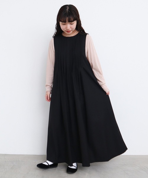 l'atelier du savon ワンピース TRプリーツタックノースリ