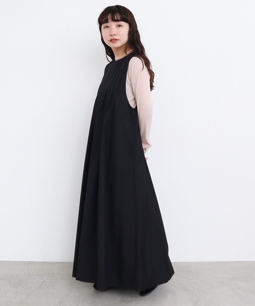 l'atelier du savon ワンピース TRプリーツタックノースリ