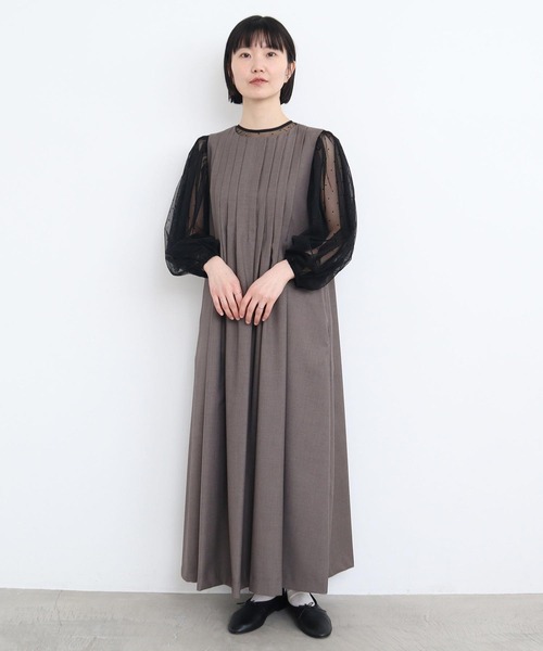l'atelier du savon ワンピース TRプリーツタックノースリ