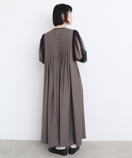 l'atelier du savon ワンピース TRプリーツタックノースリ