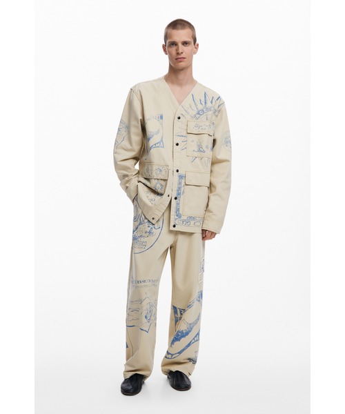Desigual(デシグアル) ジャケット ノーカラージャケット エスニック Desigual(デシグアル) ジャケット ノーカラージャケット エスニック