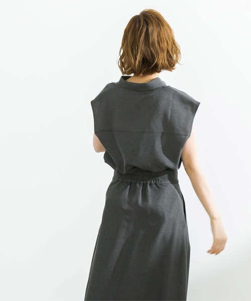 ur's（ユアーズ） ブラウス シャツ リネンライクフレンチスリーブ