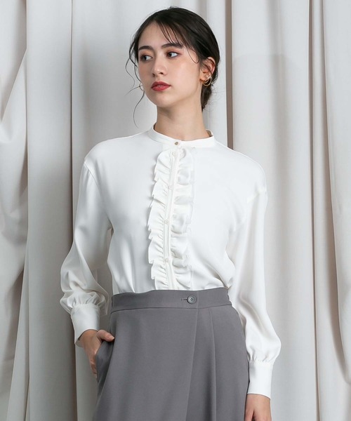 egg londonブラウス RAW FUDGE（ローファッジ） ブラウス シャツ マルチWAYフリルブラウス