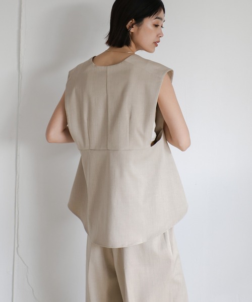 select MOCA Et ベスト ジレ 「Et」Back Flare Vest レディース