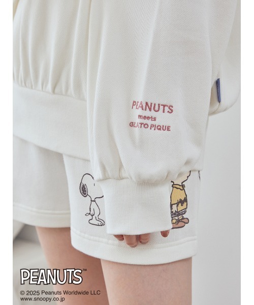 ！限定お値下げ！新品未使用 ジェラピケ スヌーピー スウェット ルームウェア PEANUTS】【ONLINE限定カラーあり】裏毛プルオーバー（プル